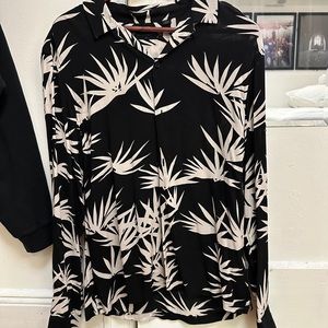 Allsaints Bhutan Longsleeve Shirt Viscose NWOT